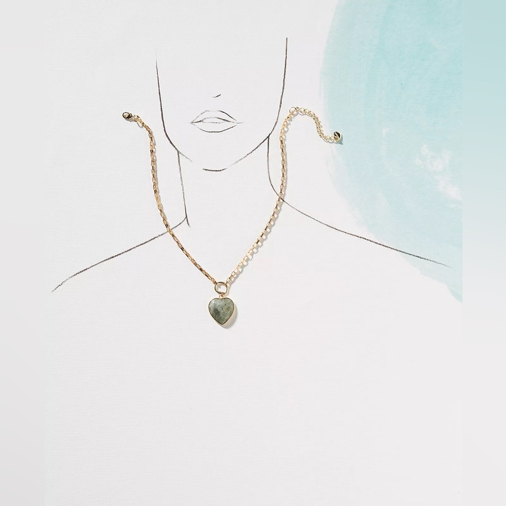New🌟 Nakamol -Sweetheart Pendant Necklace-Navy